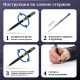 Ручка подарочная шариковая GALANT 'Arrow Chrome', корпус серебристый, хромированные детали, пишущий узел 0,7 мм, синяя, 140408