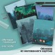 Тетради ДЭК А5 48 л. КОМПЛЕКТ 5 шт. BRAUBERG скоба, клетка, матовая ламинация, КРЫШИ, 404941