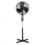 Вентилятор напольный SONNEN FS40-A55, d=40 см, 45 Вт, 3 скоростных режима, таймер, черный, 451035
