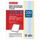 Сменный блок для тетради на кольцах, А5, 200 л., BRAUBERG, 4 цвета по 50 листов, 401661