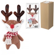 Украшение новогоднее интерьерное 23 см 'Оленёнок в шарфе', полиэстер, ЗОЛОТАЯ СКАЗКА, 592510