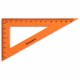 Набор чертежный средний BRAUBERG 'FRUITY' (линейка 20 см, 2 треугольника, транспортир), ассорти, пенал, 210771
