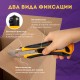 Нож универсальный мощный, 25 мм, BRAUBERG EXTRA-DL, с двумя фиксаторами, резиновые вставки, 238732