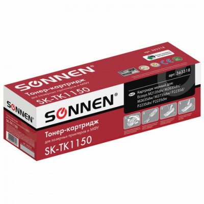 Тонер-картридж SONNEN (SK-TK1150) для KYOCERA ECOSYS M2135DN/M2635DN/M2735DW; P2235, ресурс 3000 страниц, 363318