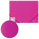 Папка на резинках BRAUBERG 'Neon', неоновая, розовая, до 300 листов, 0,5 мм, 227462