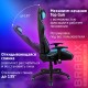 Кресло компьютерное BRABIX 'GT Master GM-110', две подушки, экокожа, черное/голубое, 531928