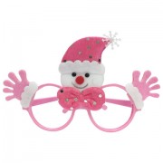 Очки карнавальные 'Розовый Снеговик', 19х12х3,5 см, полипропилен/нетканый материал, 78593