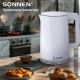 Чайник электрический с двойными стенками SONNEN KT-8718W, 1,7 л, 2200 Вт, белый, 454685