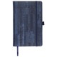 Ежедневник датированный 2021 А5 (138х213 мм) BRAUBERG 'Wood', кожзам, держатель для ручки, синий, 111377