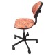 Кресло детское КР09Л, без подлокотников, красное с рисунком, КР01.00.09Л-254