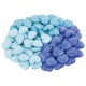 Бусины для творчества 'Сердце', 10 мм, 30 грамм, бирюзовые, светло-голубые, голубые, ОСТРОВ СОКРОВИЩ, 661241