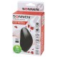 Мышь беспроводная SONNEN V33, USB, 800/1200/1600 dpi, 6 кнопок, оптическая, черная, SOFT TOUCH, 513517