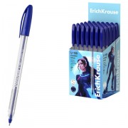 Ручка шариковая ERICH KRAUSE 'U-108 Stick Classic', СИНЯЯ, узел 1 мм, линия 0,3 мм, 47564