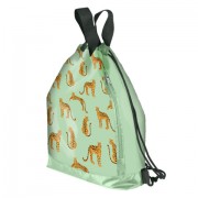Мешок для обуви ЮНЛАНДИЯ, с ручками, боковой карман на молнии, 46х36 см, 'Wild Cats', 271614