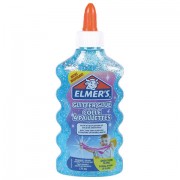 Клей для слаймов канцелярский с блестками ELMERS 'Glitter Glue', 177 мл, голубой, 2077252