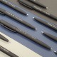 Ручка шариковая автоматическая BRUNO VISCONTI 'SlimClick Black', СИНЯЯ, черный корпус, узел 0,5 мм, линия 0,4 мм, 20-0073