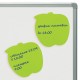 Блок самоклеящийся (стикеры), фигурный BRAUBERG, НЕОНОВЫЙ 'Яблоко', 50 листов, зеленый, европодвес, 122709