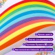 Бумага для квиллинга 'Радуга', 10 цветов, 100 полос, 7 мм х 300 мм, 80 г/м2, ОСТРОВ СОКРОВИЩ, 128755
