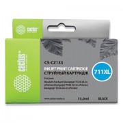 Картридж струйный CACTUS (CS-CZ133) для плоттеров HP DesignJet T120/T520, черный