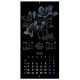 Календарь настенный перекидной 2026 г., BRAUBERG, 12 листов, 28,5х28,5 см, 'Black esthetic', 116927