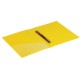 Папка с металлическим скоросшивателем и внутренним карманом BRAUBERG 'Contract', желтая, до 100 л., 0,7 мм, 221785