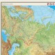 Карта настенная 'Россия. Физическая карта', М-1:7 млн., размер 122х79 см, ламинированная, 43
