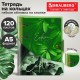 Тетрадь на кольцах А5, 175х215 мм, 120 л., неоновый пластик, клапан, BRAUBERG, зеленый, 405222