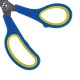 Ножницы ОФИСБУРГ 'Soft Grip', 190 мм, резиновые вставки, сине-жёлтые, 3-х стороняя заточка, 236929