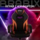 Кресло компьютерное BRABIX 'Accent GM-161', TW/экокожа, черное/оранжевое, 532577, 7083505
