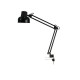 Настольная лампа светильник Бета на струбцине, цоколь Е27, чёрный
