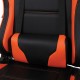 Кресло компьютерное BRABIX 'GT Racer GM-100', две подушки, экокожа, черное/оранжевое, 531925