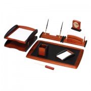 Набор настольный GALANT 'Cayman' из дерева, 9 предметов, цвет 'палисандр/чёрный', 238160