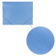 Папка на резинках BRAUBERG 'Office', голубая, до 300 листов, 500 мкм, 228078