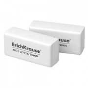 Ластик ERICH KRAUSE 'Nice Little Thing', 32х15х12 мм, белый, прямоугольный, 7027