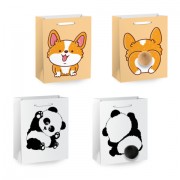 Пакет подарочный (1 штука) 18х10х23 см (M), 'Fluffy Tail', ассорти, пушистый хвостик, ЗОЛОТАЯ СКАЗКА, 700810