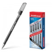 Ручка гелевая ERICH KRAUSE 'G-Ice', ЧЕРНАЯ, корпус прозрачный, игольчатый узел 0,5 мм, линия письма 0,4 мм, 39004