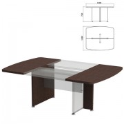 База стола для переговоров 'Приоритет' 1400х1200х750 мм, венге (КОМПЛЕКТ)