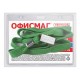 Бейдж горизонтальный (60х90 мм), на зеленой ленте 45 см, ОФИСМАГ, 235705