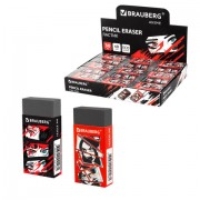 Ластик BRAUBERG 'ANIME', 50х24х10 мм, прямоугольный, картоннный держатель, экологичный ПВХ, ассорти, 272731