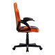 Кресло компьютерное BRABIX 'Shark GM-203', экокожа, черное/оранжевое, 532513