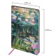 Блокнот А5 (143x210 мм), BRAUBERG VISTA 'Claude Monet', под кожу, гибкий, срез фольга, 80 л., 112058