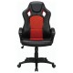 Кресло компьютерное BRABIX 'Rider EX-544', экокожа черная/ткань красная, 531583