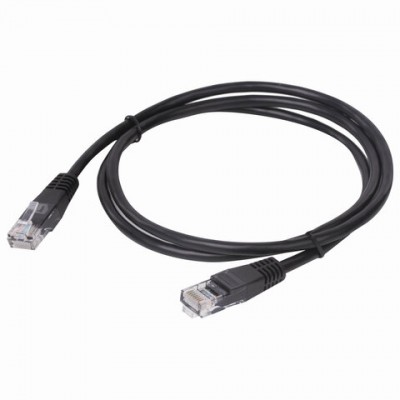 Кабель (патчкорд) UTP 5E категория, RJ-45, 1 м, SONNEN, для подключения по локальной сети LAN, 513122