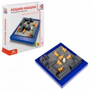 Настольная логическая игра IQ ТРЕНИНГ 'Кошки-Мышки', 1TOY, Т25478