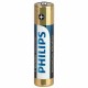 Батарейки алкалиновые 'мизинчиковые' КОМПЛЕКТ 4 шт PHILIPS Premium Alkaline, ААА (LR0, Б0062755