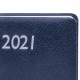 Ежедневник датированный 2021 А5 (138х213 мм) BRAUBERG 'Profile', балакрон, синий, 111384