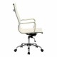 Кресло офисное BRABIX 'Energy EX-509', экокожа, хром, бежевое, 531166