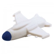 Ластик фигурный ПИФАГОР 'Реактивный самолет', 55х45х15 мм, бело-синий, 223610