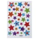 Наклейки объемные 'Звезды', многоразовые, с блестками, 10х15 см, ЮНЛАНДИЯ, 661832, 661807