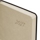 Ежедневник датированный 2027, А5, 138x213 мм, BRAUBERG 'Stylish', под кожу, гибкий, бежевый, 117969